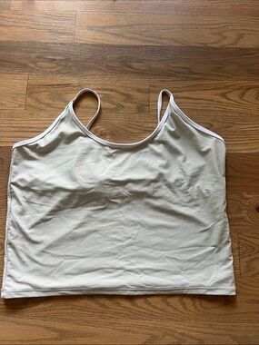 Women’s Light Green Coral Reef Crop Swim Top